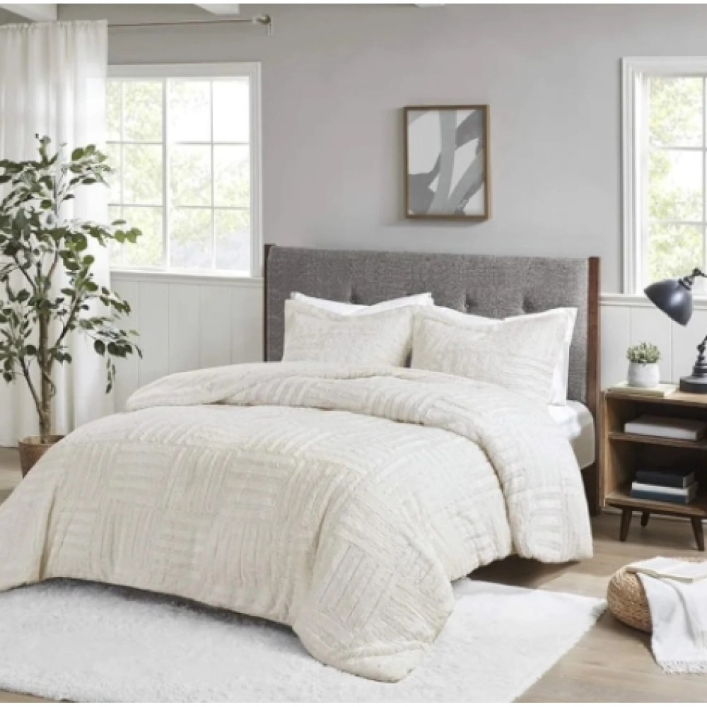 Arctic Fur Down Alternative Comforter Mini Set Bed Linen Set King/California King Ivory Freight Free Sets Bedding Home Textile Arctic Fur Down Alternative Comforter Mini Set Bed Linen Set King/California King Ivory Freight Free Sets Bedding Home Textile