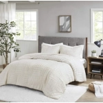 Arctic Fur Down Alternative Comforter Mini Set Bed Linen Set King/California King Ivory Freight Free Sets Bedding Home Textile