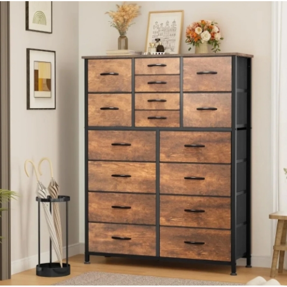 16 Drawer Dresser Women's Furniture Makeup Dressing Table Fabric Dresser for Bedroom Large Chest of Drawers Make Up Table Vanity 16 Drawer Dresser Women's Furniture Makeup Dressing Table Fabric Dresser for Bedroom Large Chest of Drawers Make Up Table Vanity