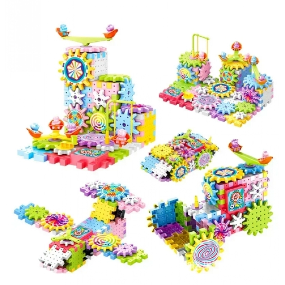 3D Electric Track Gears Model Building Blocks Plastic Kid House Blocks Bricks Educational Construction Toys for Children Gifts 3D Electric Track Gears Model Building Blocks Plastic Kid House Blocks Bricks Educational Construction Toys for Children Gifts