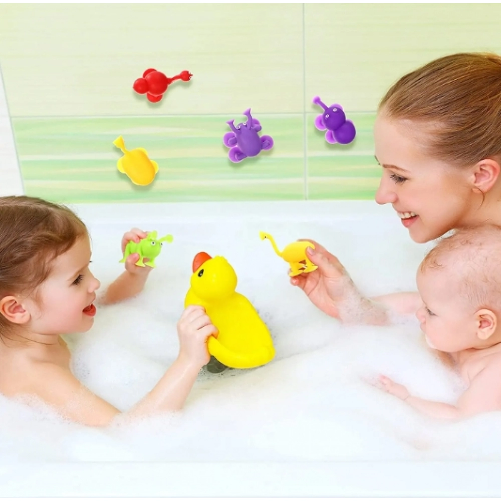 Soft Silicone Building Blocks Toy Animal Shape Suction Toy for Kids Stress Release Parent-Child Interactive Game Sucker Bath Toy Soft Silicone Building Blocks Toy Animal Shape Suction Toy for Kids Stress Release Parent-Child Interactive Game Sucker Bath Toy