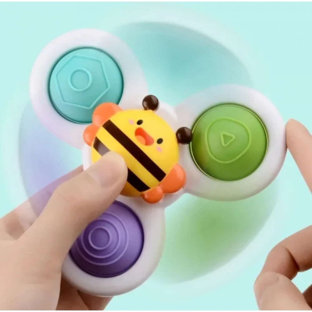 Cartoon Suction Cup Spinner Toy Baby Bath Toys Hand Spinning Toys with Suction Cup Water Play Toy Educational Toys for Baby Kid Cartoon Suction Cup Spinner Toy Baby Bath Toys Hand Spinning Toys with Suction Cup Water Play Toy Educational Toys for Baby Kid